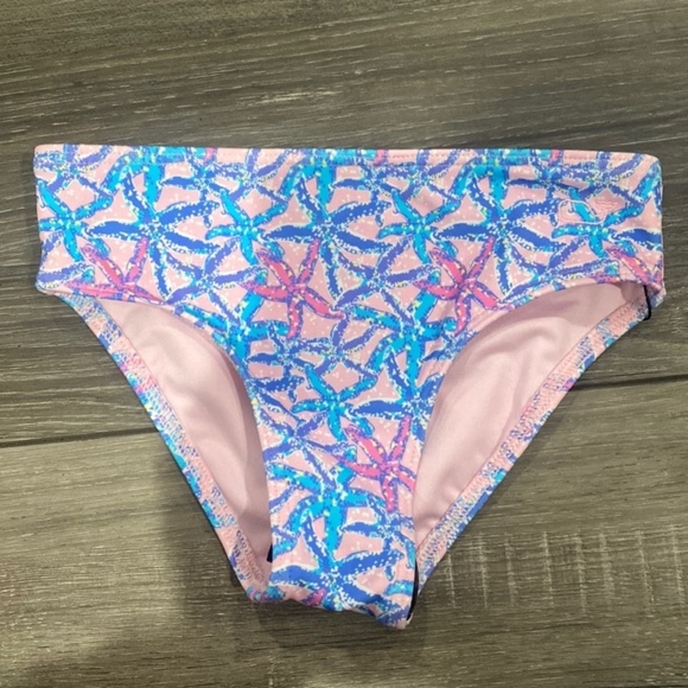 NWOT! Vineyard Vines Blue and Pink Starfish Girls Bikini Bottom